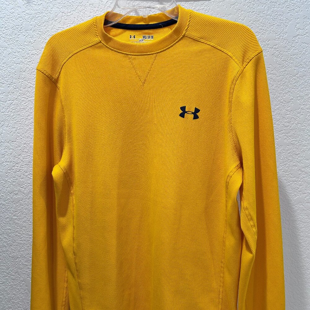 Under Armour Men's Yellow Thermal Knit shirt